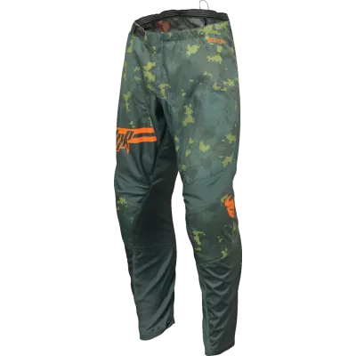 Παιδικό παντελόνι motocross THOR YOUTH SECTOR DIGI ΠΡΑΣΙΝΟ/ΠΟΡΤΟΚΑΛΙ