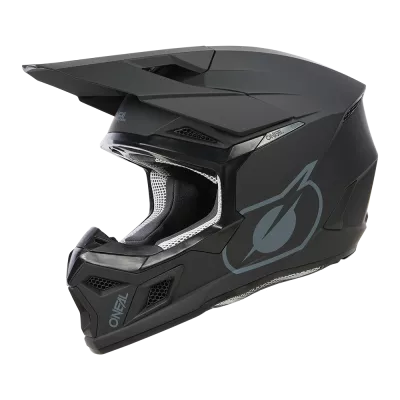 Παιδικό κράνος motocross O'NEAL 3SERIES SOLID ΜΑΥΡΟ V.24