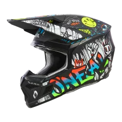 Παιδικό κράνος motocross O'NEAL 3SERIES RANCID ΜΑΥΡΟ/ΛΕΥΚΟ V.24