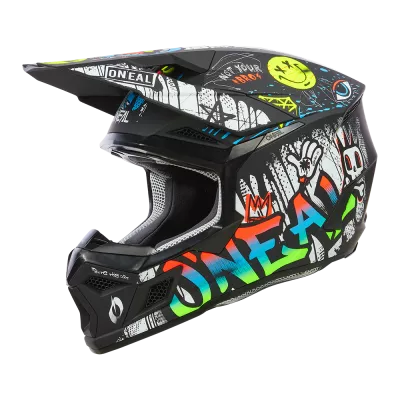 Παιδικό κράνος motocross O'NEAL 3SERIES RANCID ΜΑΥΡΟ/ΛΕΥΚΟ V.24