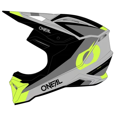 Κράνος motocross O'NEAL 1SERIES STREAM BLACK/NEON YELLOW V.24