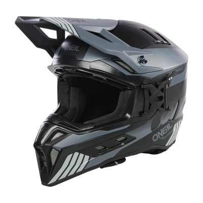 Κράνος motocross O'NEAL EX-SRS HITCH ΜΑΥΡΟ/ΓΚΡΙ V.24