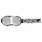 Μάσκα μοτοσυκλέτας για motocross O'NEAL B-10 DUPLEX GRAY/WHITE/BLACK - SILVER MIRROR V.24 thumb