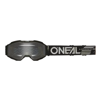 Παιδική μάσκα motocross O'NEAL B-10 SOLID ΜΑΥΡΟ - CLEAR V.24