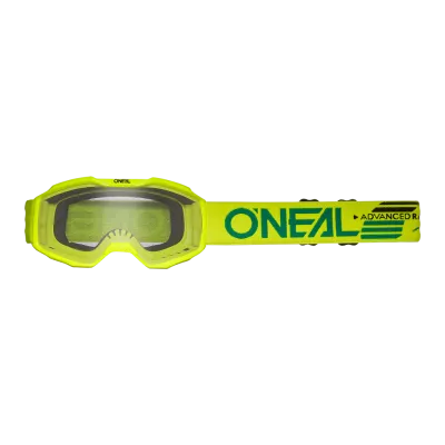 Παιδική μάσκα motocross O'NEAL B-10 SOLID NEON ΚΙΤΡΙΝΟ - CLEAR V.24