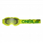 Παιδική μάσκα motocross O'NEAL B-10 SOLID NEON ΚΙΤΡΙΝΟ - CLEAR V.24 thumb