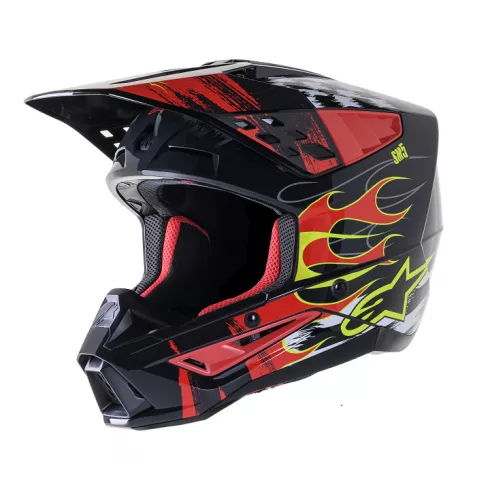 Κράνος μηχανής ALPINESTARS SM5 RASH RED/G Κράνος μηχανής ALPINESTARS SM5 RASH RED/G