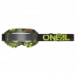 Μάσκα μοτοσυκλέτας για motocross O'NEAL B-10 ATTACK BLACK/NEON YELLOW - CLEAR V.24 thumb