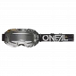 Μάσκα μοτοσυκλέτας για motocross O'NEAL B-10 ATTACK BLACK/WHITE - CLEAR V.24 thumb