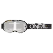 Μάσκα motocross O'NEAL B-10 ATTACK BLACK/WHITE - SILVER MIRROR V.24 thumb