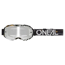 Μάσκα motocross O'NEAL B-10 ATTACK BLACK/WHITE - SILVER MIRROR V.24 Μάσκα motocross O'NEAL B-10 ATTACK BLACK/WHITE - SILVER MIRROR V.24