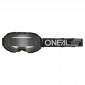 Μάσκα μοτοσυκλέτας για motocross O'NEAL B-10 SOLID BLACK - CLEAR V.24 thumb