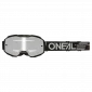 Μάσκα μοτοσυκλέτας για motocross O'NEAL B-10 SOLID BLACK - SILVER MIRROR V.24 thumb