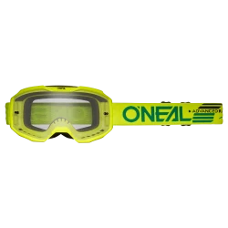 Μάσκα μοτοσυκλέτας για motocross O'NEAL B-10 SOLID NEON YELLOW - CLEAR V.24 Μάσκα μοτοσυκλέτας για motocross O'NEAL B-10 SOLID NEON YELLOW - CLEAR V.24