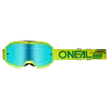 Μάσκα motocross O'NEAL B-10 SOLID NEON YELLOW - RADIUM BLUE V.24