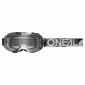 Μάσκα μοτοσυκλέτας για motocross O'NEAL B-10 DUPLEX GRAY/WHITE/BLACK - CLEAR V.24 thumb