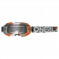 Μάσκα μοτοσυκλέτας για motocross O'NEAL B-10 DUPLEX WHITE/GRAY/ORANGE - CLEAR V.24 thumb