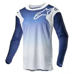 Μπλούζα μηχανής motocross ALPINESTARS RAC-HOEN WHT/NAVY Μπλούζα μηχανής motocross ALPINESTARS RAC-HOEN WHT/NAVY