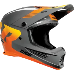 Κράνος μηχανής THOR SECTOR 2 CARVE GRAY/ORANGE Κράνος μηχανής THOR SECTOR 2 CARVE GRAY/ORANGE