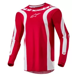 Μπλούζα μηχανής motocross ALPINESTARS F-LURV RED/WHT Μπλούζα μηχανής motocross ALPINESTARS F-LURV RED/WHT