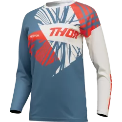 Γυναικεία μπλούζα motocross THOR WOMEN'S SECTOR SPLIT ΜΠΛΕ/ΠΟΡΤΟΚΑΛΙ Γυναικεία μπλούζα motocross THOR WOMEN'S SECTOR SPLIT ΜΠΛΕ/ΠΟΡΤΟΚΑΛΙ