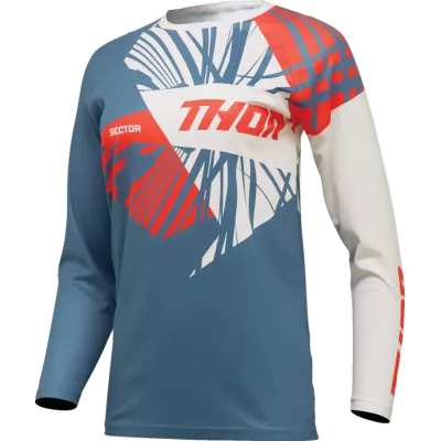 Γυναικεία μπλούζα motocross THOR WOMEN'S SECTOR SPLIT ΜΠΛΕ/ΠΟΡΤΟΚΑΛΙ Γυναικεία μπλούζα motocross THOR WOMEN'S SECTOR SPLIT ΜΠΛΕ/ΠΟΡΤΟΚΑΛΙ