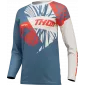Γυναικεία μπλούζα motocross THOR WOMEN'S SECTOR SPLIT ΜΠΛΕ/ΠΟΡΤΟΚΑΛΙ thumb