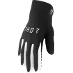 Γάντα motocross THOR AGILE SOLID BLACK/WHITE thumb