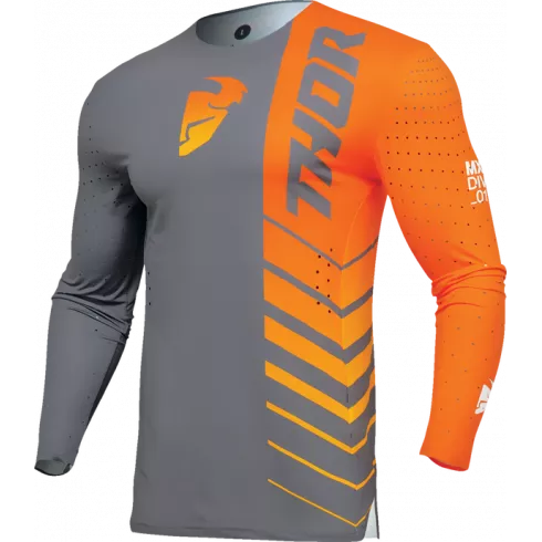 Μπλούζα μηχανής motocross THOR PRIME ANALOG GRAY/ORANGE Μπλούζα μηχανής motocross THOR PRIME ANALOG GRAY/ORANGE