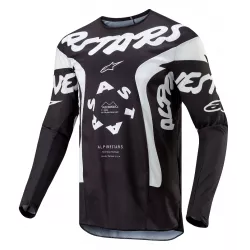 Μπλούζα μηχανής motocross ALPINESTARS RAC-HANA BLK/WHT