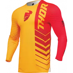 Μπλούζα μηχανής motocross THOR PRIME ANALOG YELLOW/RED