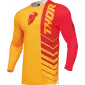 Μπλούζα μηχανής motocross THOR PRIME ANALOG YELLOW/RED