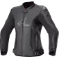 Γυναικείο δερμάτινο μπουφάν μηχανής ALPINESTARS Stella GP Plus R v4 ΜΑΥΡΟ thumb