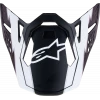 Γείσο για κράνος motocross ALPINESTARS Supertech M10 BLACK/WHT