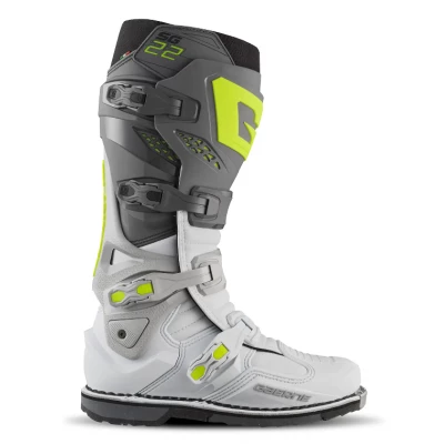 Μπότες μηχανής motocross GAERNE SG22 ANTHRACITE WHITE GREY