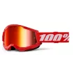 Μάσκα μηχανής motocross 100% STRATA2 RED - MIRROR RED 24 thumb