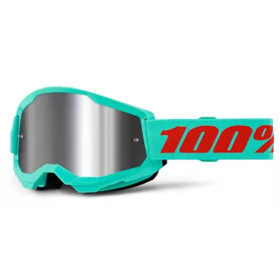 Μάσκα μηχανής motocross 100% STRATA2 MAUPITI - MIRROR SILVER