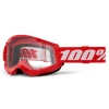 Μάσκα μηχανής motocross 100% STRATA2 RED 24