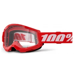 Μάσκα μηχανής motocross 100% STRATA2 RED 24 Μάσκα μηχανής motocross 100% STRATA2 RED 24