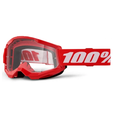 Μάσκα μηχανής motocross 100% STRATA2 RED 24