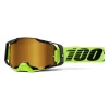 Μάσκα μηχανής motocross 100% ARMEGA NEON YELLOW - MIRROR GOLD