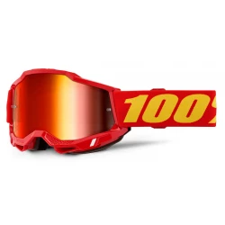 Μάσκα μηχανής motocross 100% ACCURI2 RED - MIRROR RED Μάσκα μηχανής motocross 100% ACCURI2 RED - MIRROR RED