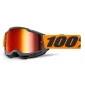 Μάσκα μηχανής motocross 100% ACCURI2 ORANGE- MIRROR RED thumb