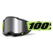 Μάσκα μηχανής motocross 100% ACCURI2 NEON YELLOW- MIRROR SILVER thumb