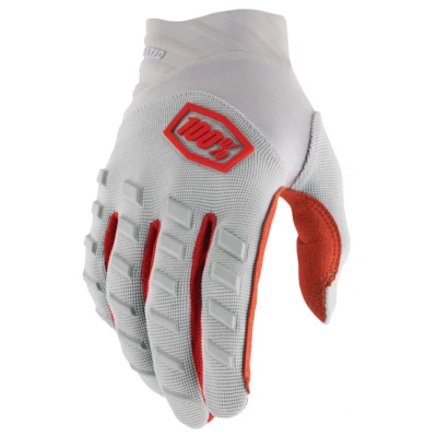 Γάντια μηχανής motocross 100% AIRMATIC SILVER