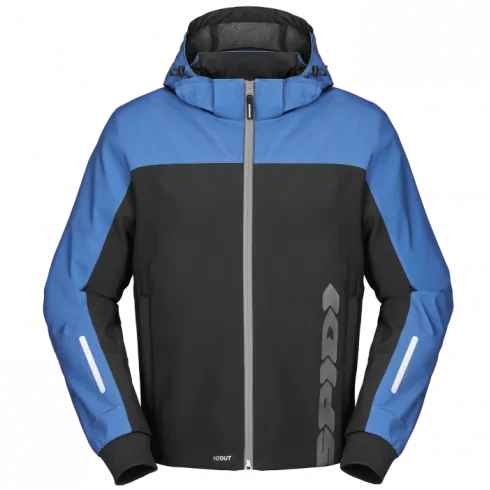Μπουφάν μηχανής SPIDI HOODIE H2OUT II BLACK/BLUE Μπουφάν μηχανής SPIDI HOODIE H2OUT II BLACK/BLUE