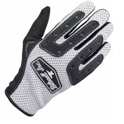 Γάντια μηχανής BILTWELL ANZAO WHT/BLK