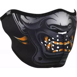 Μάσκα προσώπου αναβάτη HALF HORNED DEMON