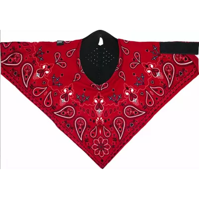 Μάσκα προσώπου αναβάτη SPORTFLEX RED PAISLY