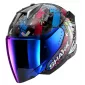 Κράνος μηχανής SHARK SKWAL i3 JET - OPEN FACE HELLCAT Black / Blue